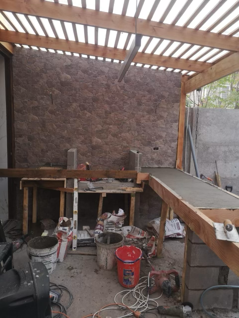 Patio antes de construir el quincho